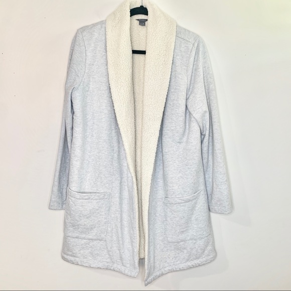camp fleece sherpa cardigan